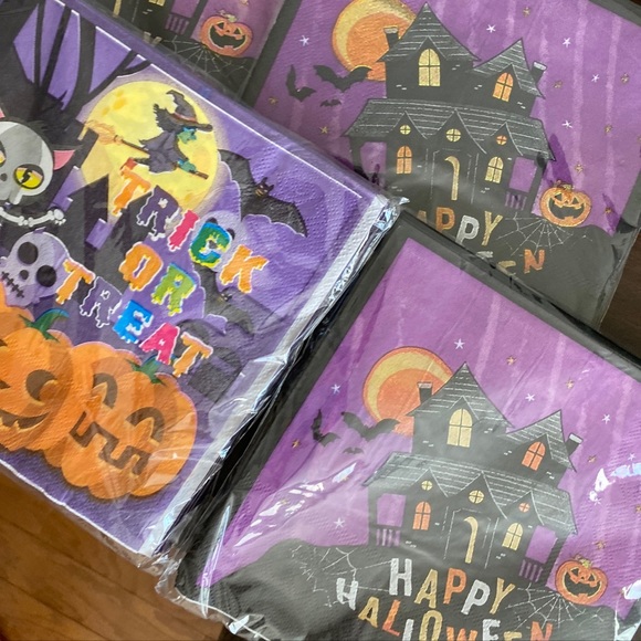 Halloween party paper plates, napkin , paper cups set - set In 10 - Picture 6 of 6